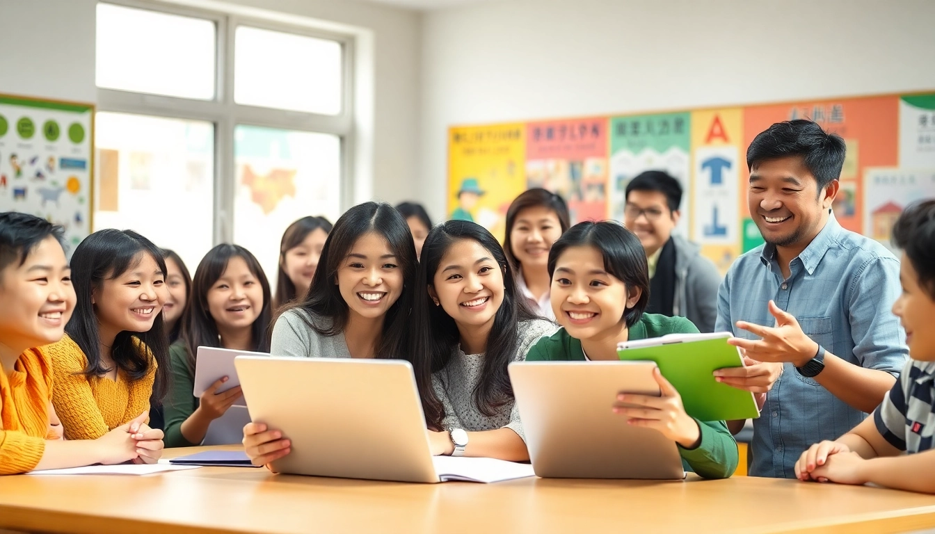Engage with the community while you teach English in Taiwan amidst vibrant classroom settings.