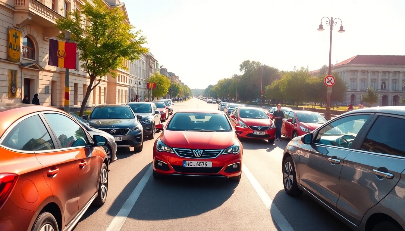Discover the best options to rent a car in Moldova with a selection of various models showcased in Chisinau.