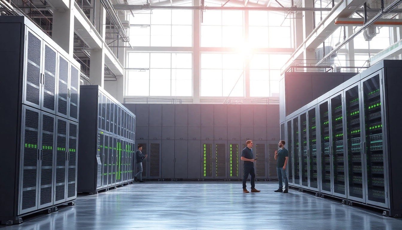 Showcase of a commercial storage system highlighting its modern features in an industrial setting.
