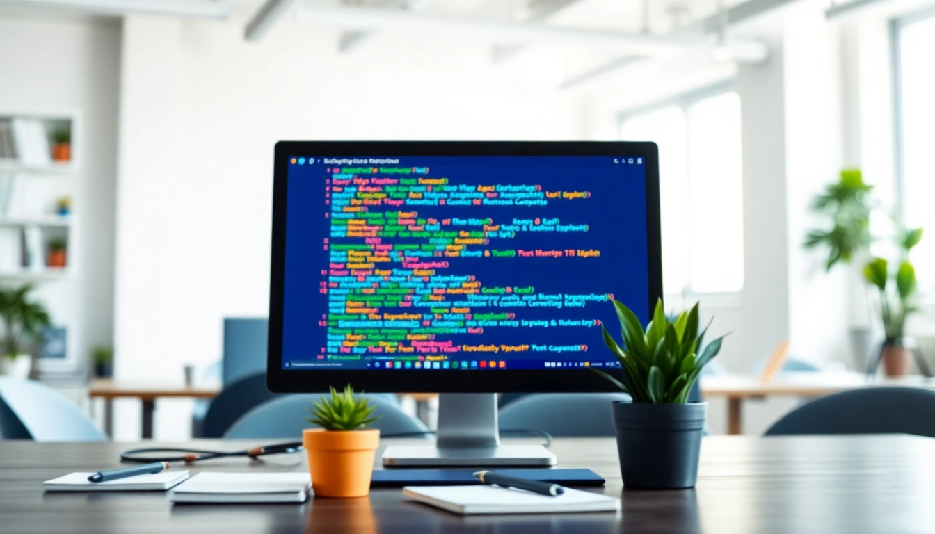 Engaging illustration of meta tags displayed on a computer screen in a bright workspace.