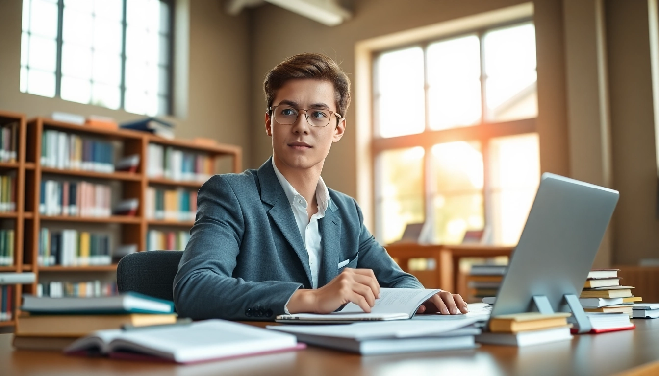 Pay someone to take gre for me, showcasing a dedicated student in a library, focused on studying.