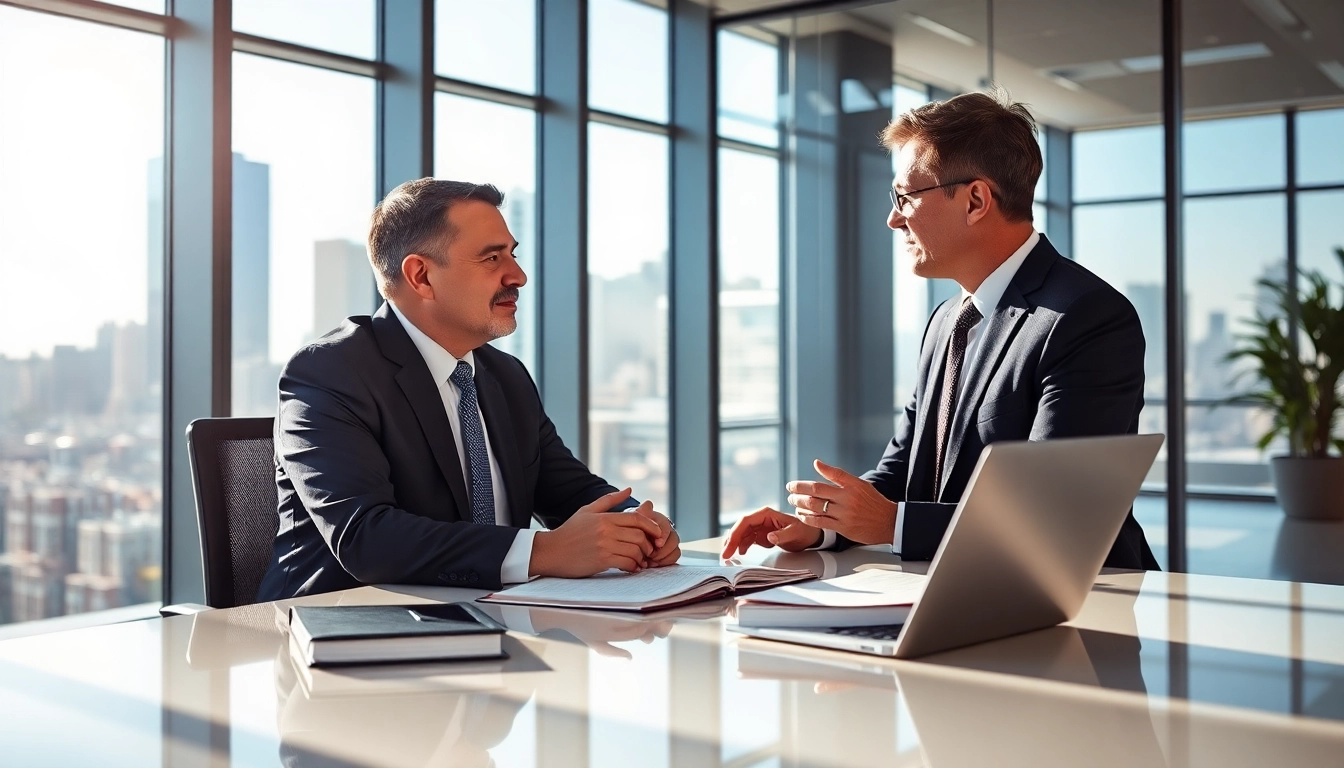Consulting session with an Orlando Personal Injury Lawyer showcasing professionalism and empathy.
