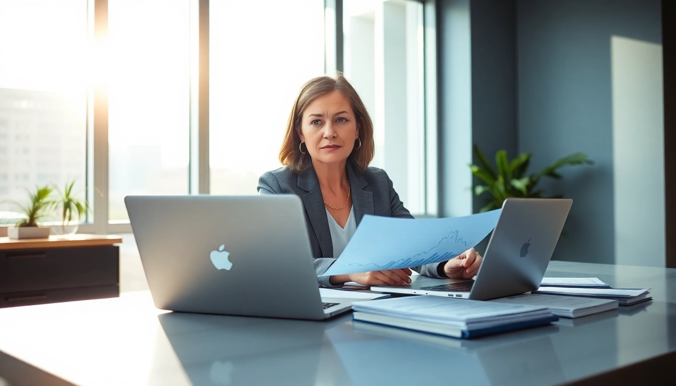 Analyze interest rates today with a financial advisor in a professional office setting.