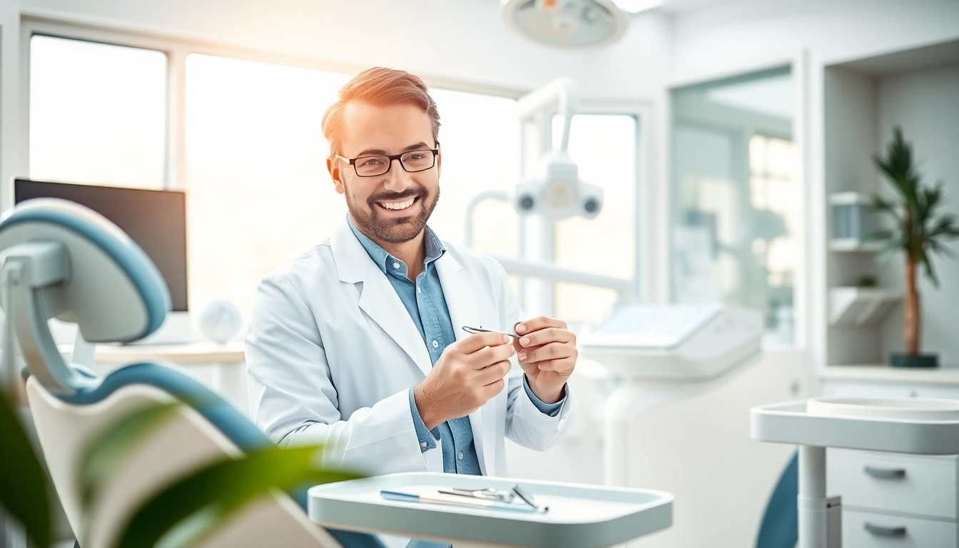 Dentist Frankfort IL providing care in a bright, modern dental office setting.