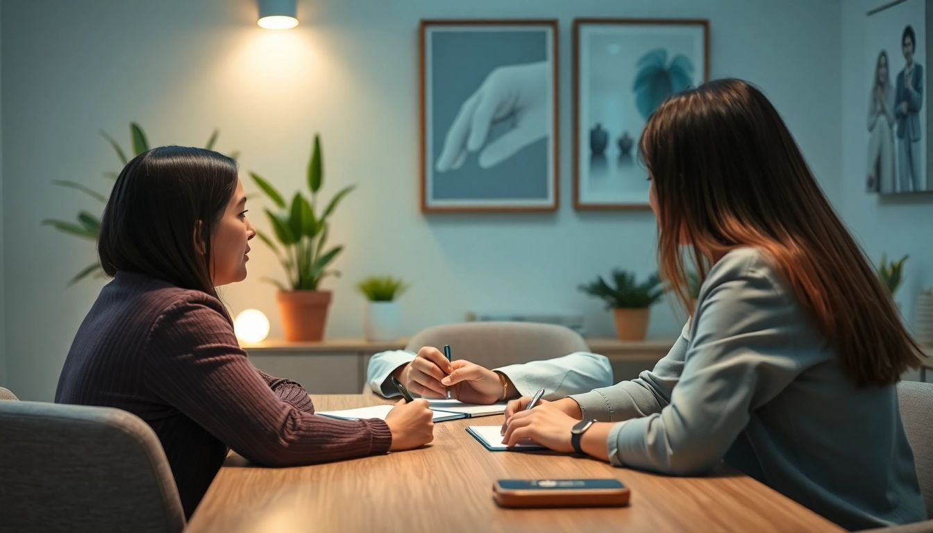 Consultation in psychiatry dubai showcasing a professional psychiatrist in a comforting clinic.