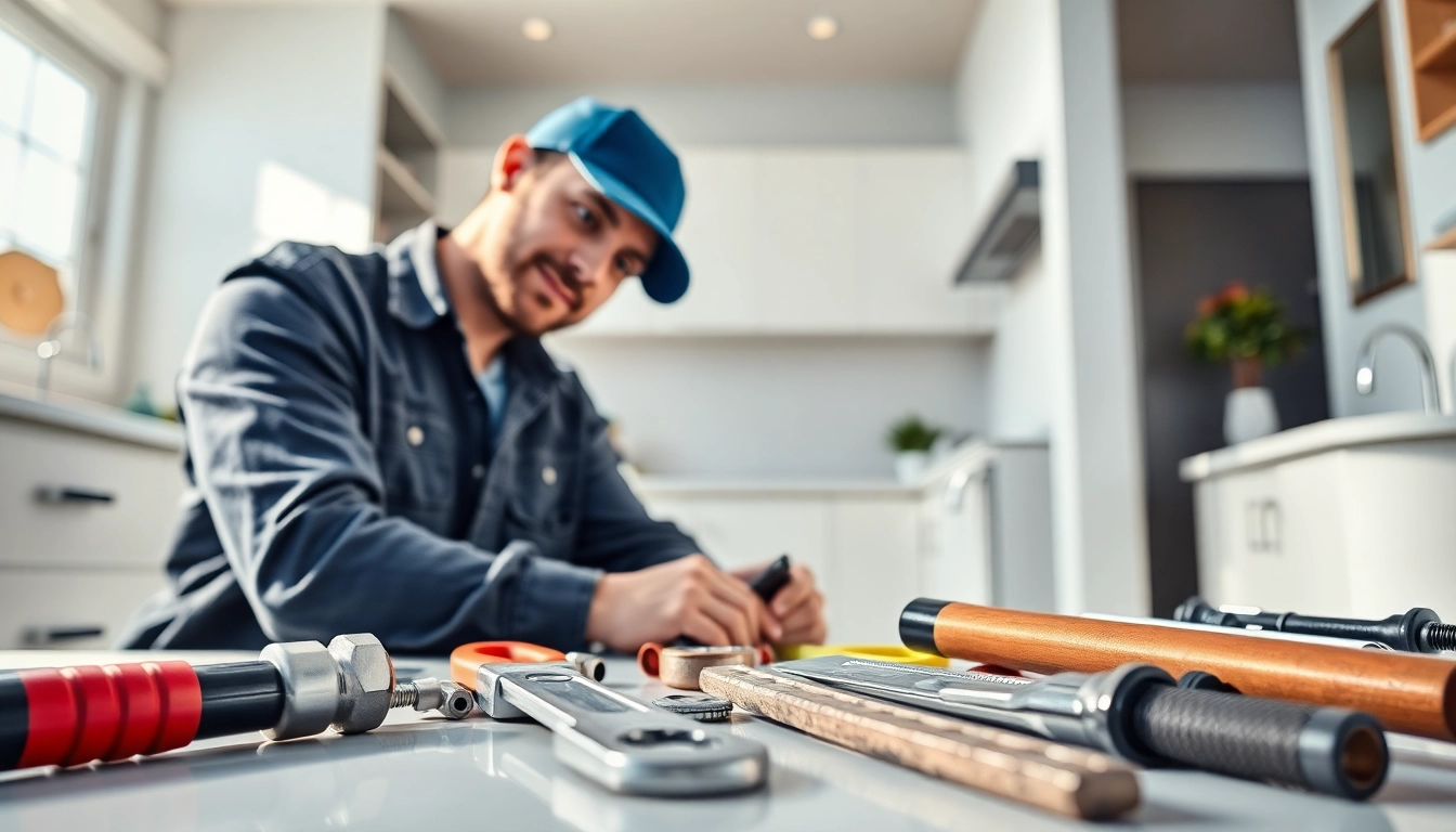 Experienced plumber fixing pipes in Bristol with state-of-the-art tools and modern fixtures.
