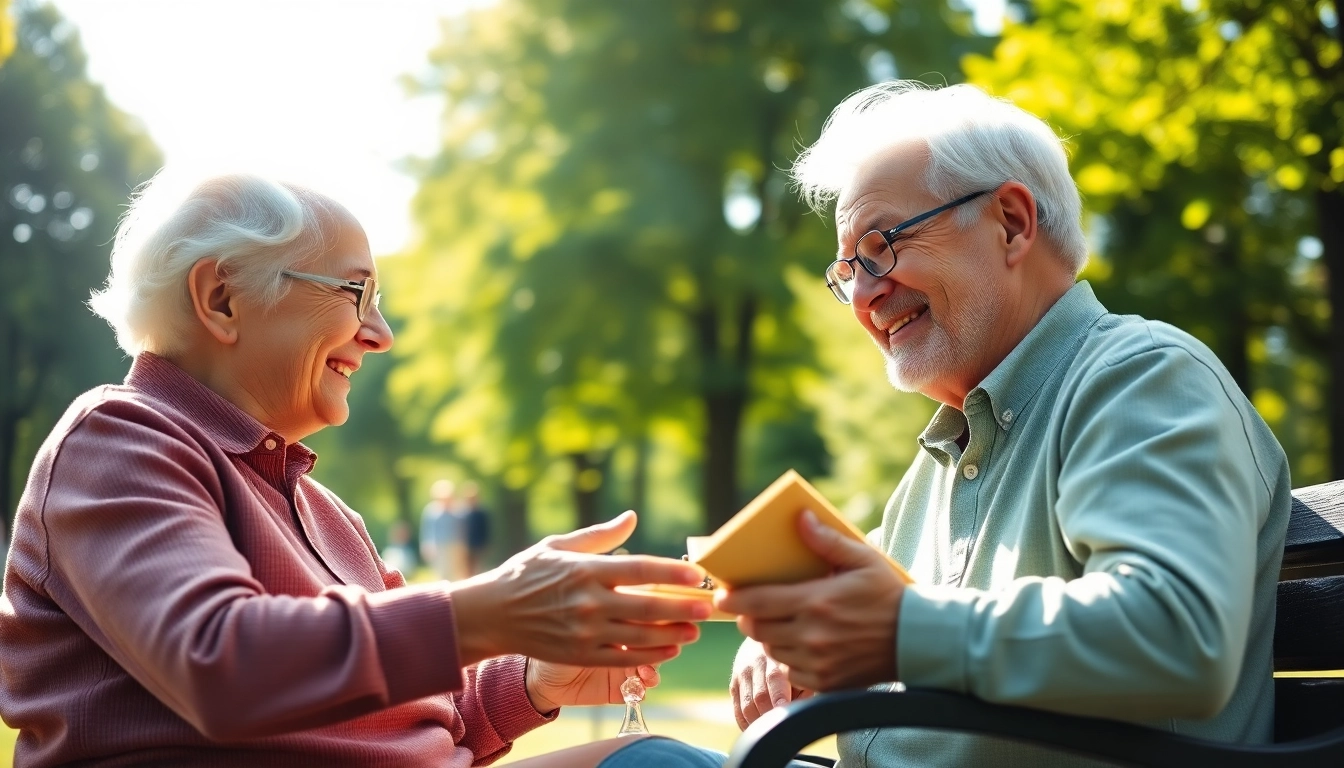 Active seniors enjoying their time in a park at https://frontidas.com, showcasing happiness and companionship.