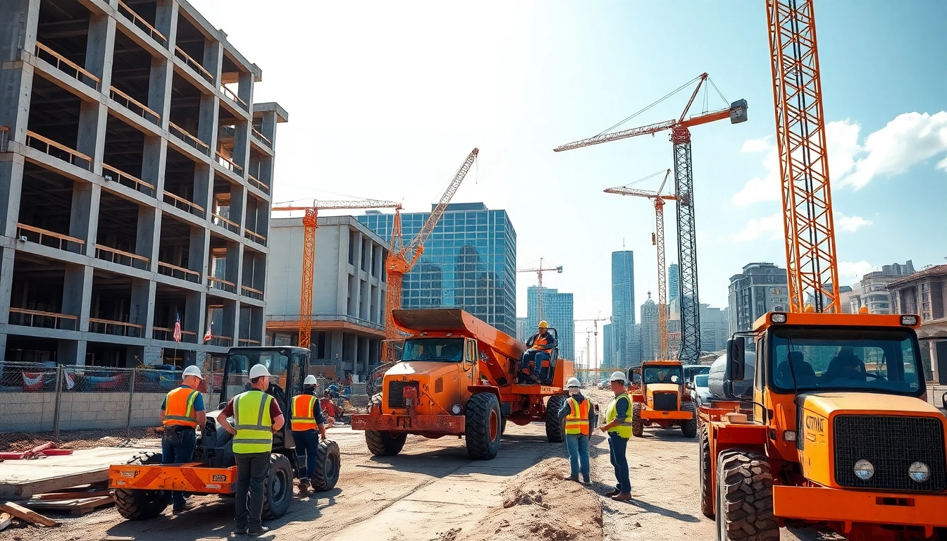 Engaging tennessee construction news scene with professionals working on-site at a construction project.