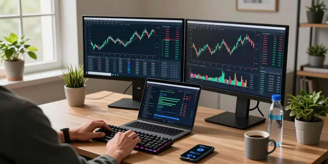 Secure cloud mining platform showcasing cryptocurrency trading setup with advanced technology, digital wallet, and charts.