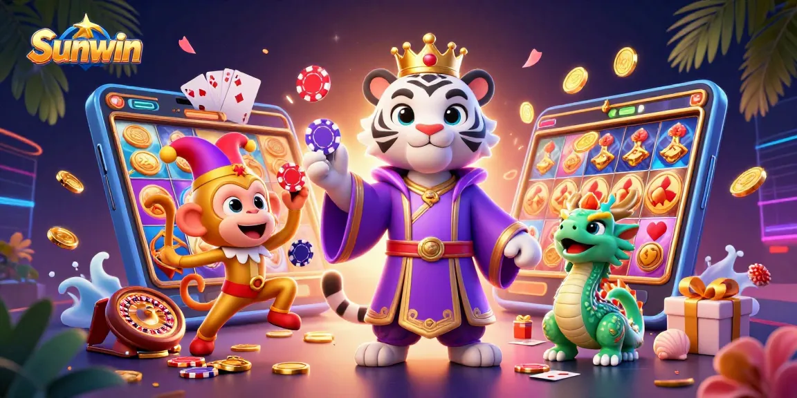 Engage in exhilarating gameplay at Sunwin featuring lively casino characters and rich game elements.