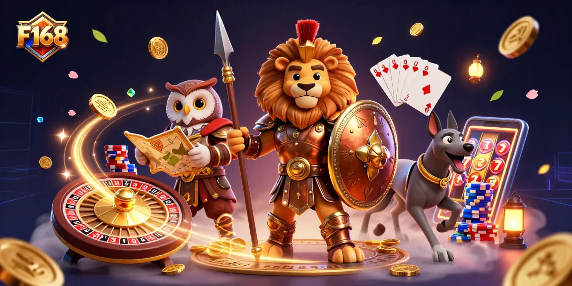 Experience the thrill of F168 with dynamic casino elements and captivating characters.