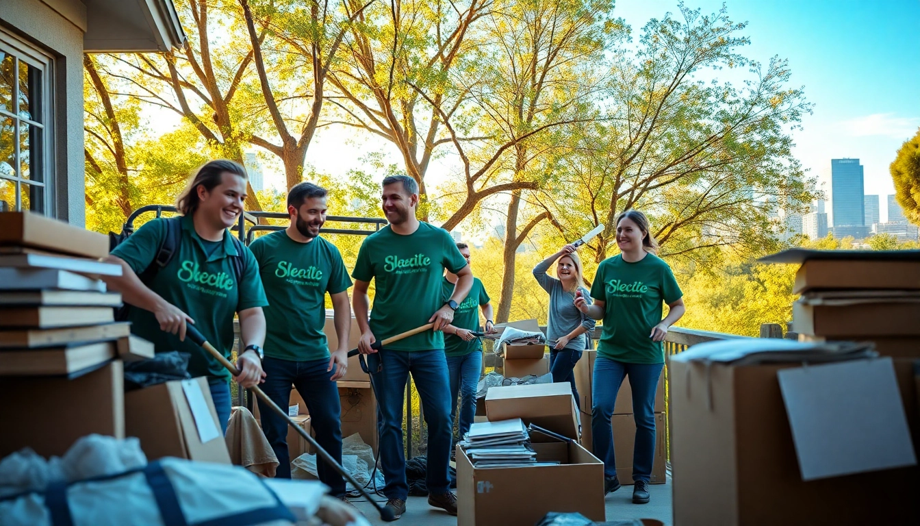 Professional team conducting Junk removal Nashville TN, showcasing community spirit during clearance.