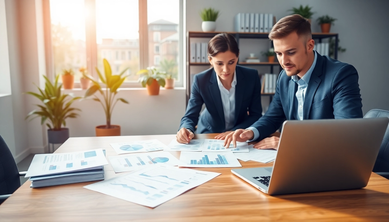 Analyze competitor pricing strategies with charts and reports in a professional office.