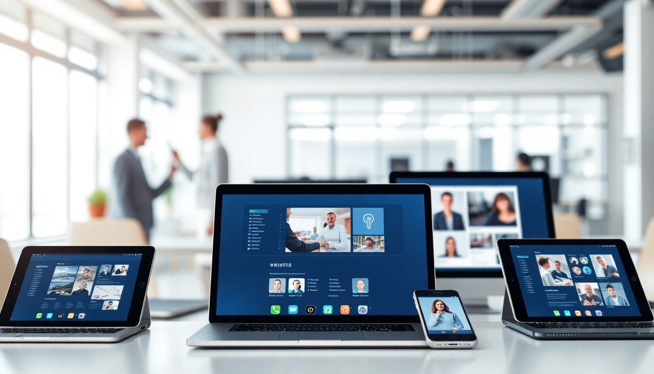 Visually engaging representation of 爱思助手官网 showcasing technology support features in a modern workspace.
