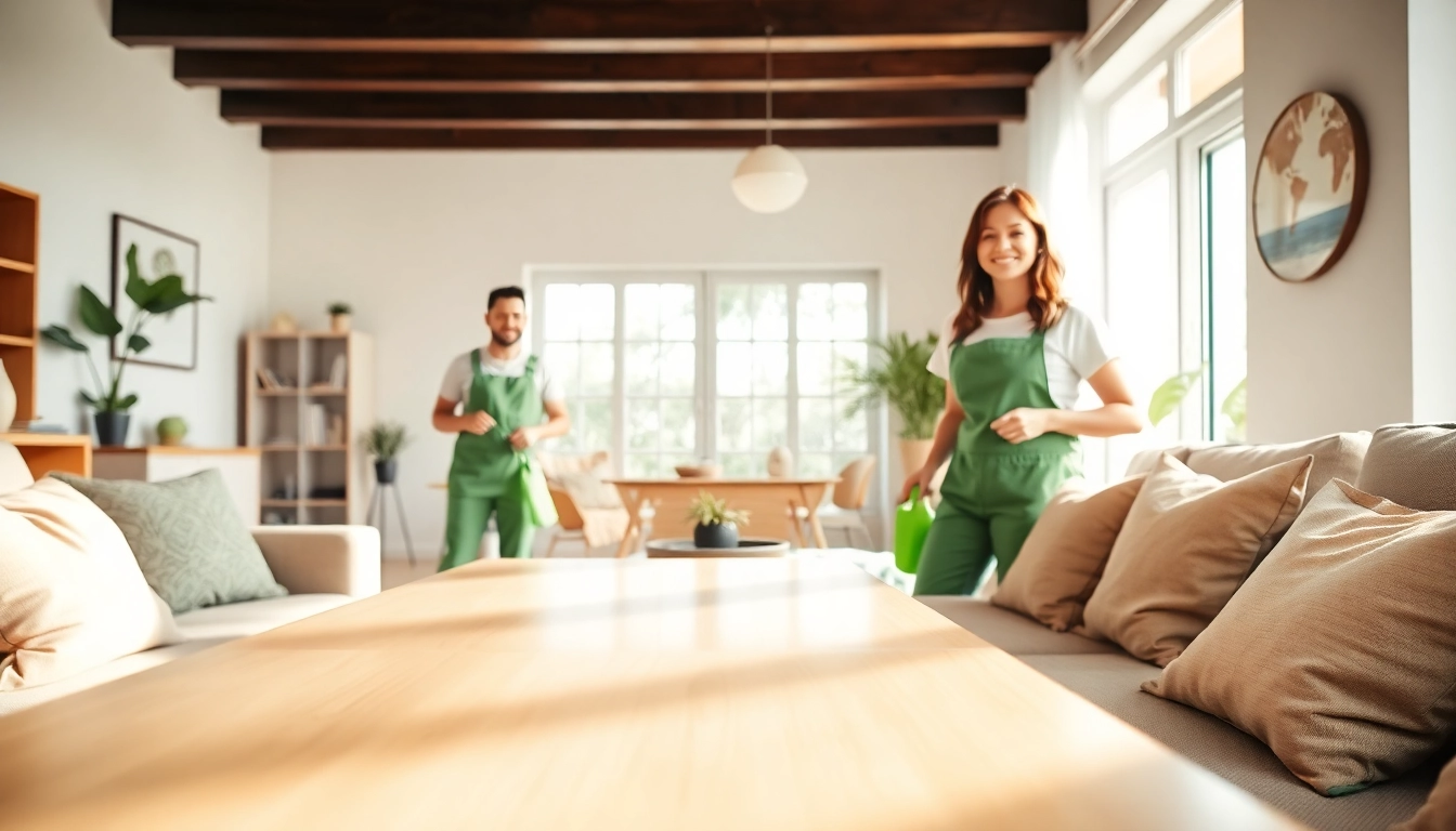 Experience eco-friendly cleaning services at https://ecocleanellies.com with our friendly team in action.