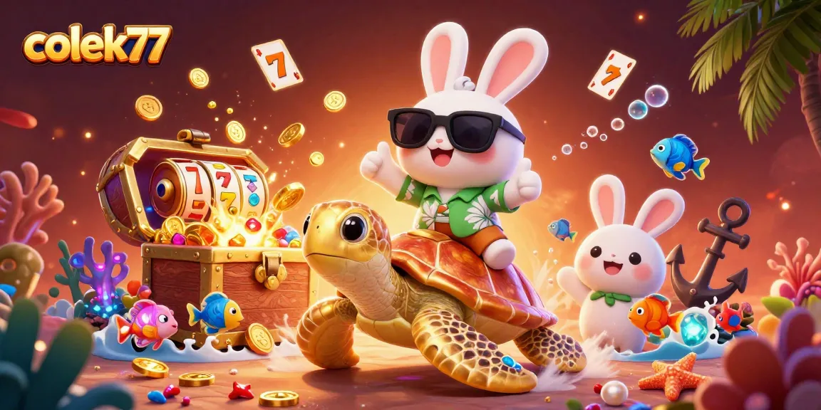 Engage with colek77 for thrilling slot experiences featuring a lucky rabbit and a golden turtle.