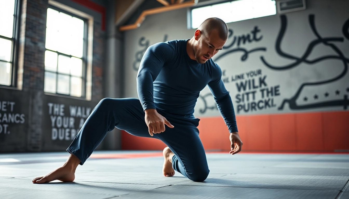 BJJ Rash Guards in action on a professional martial arts athlete during training session.