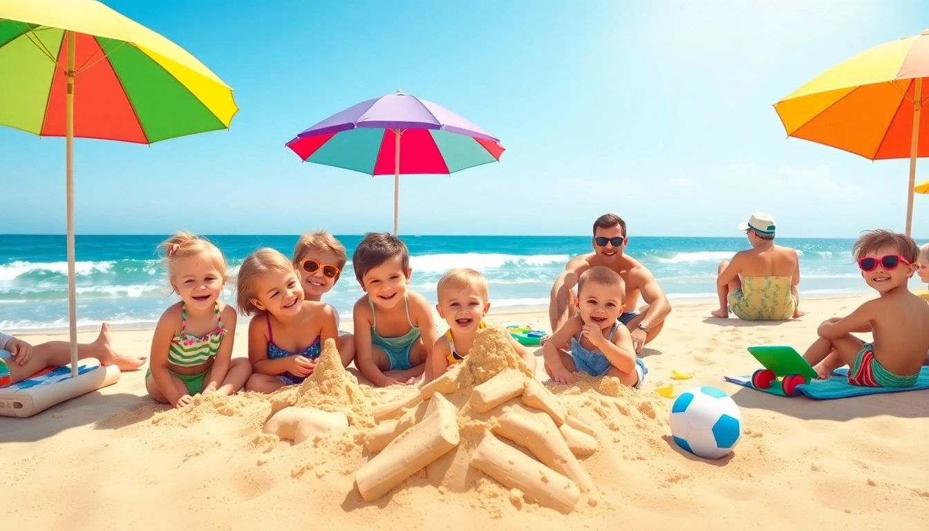 Experience the joy of summer at https://myrtlebeachsc.com/ with families enjoying the beach.
