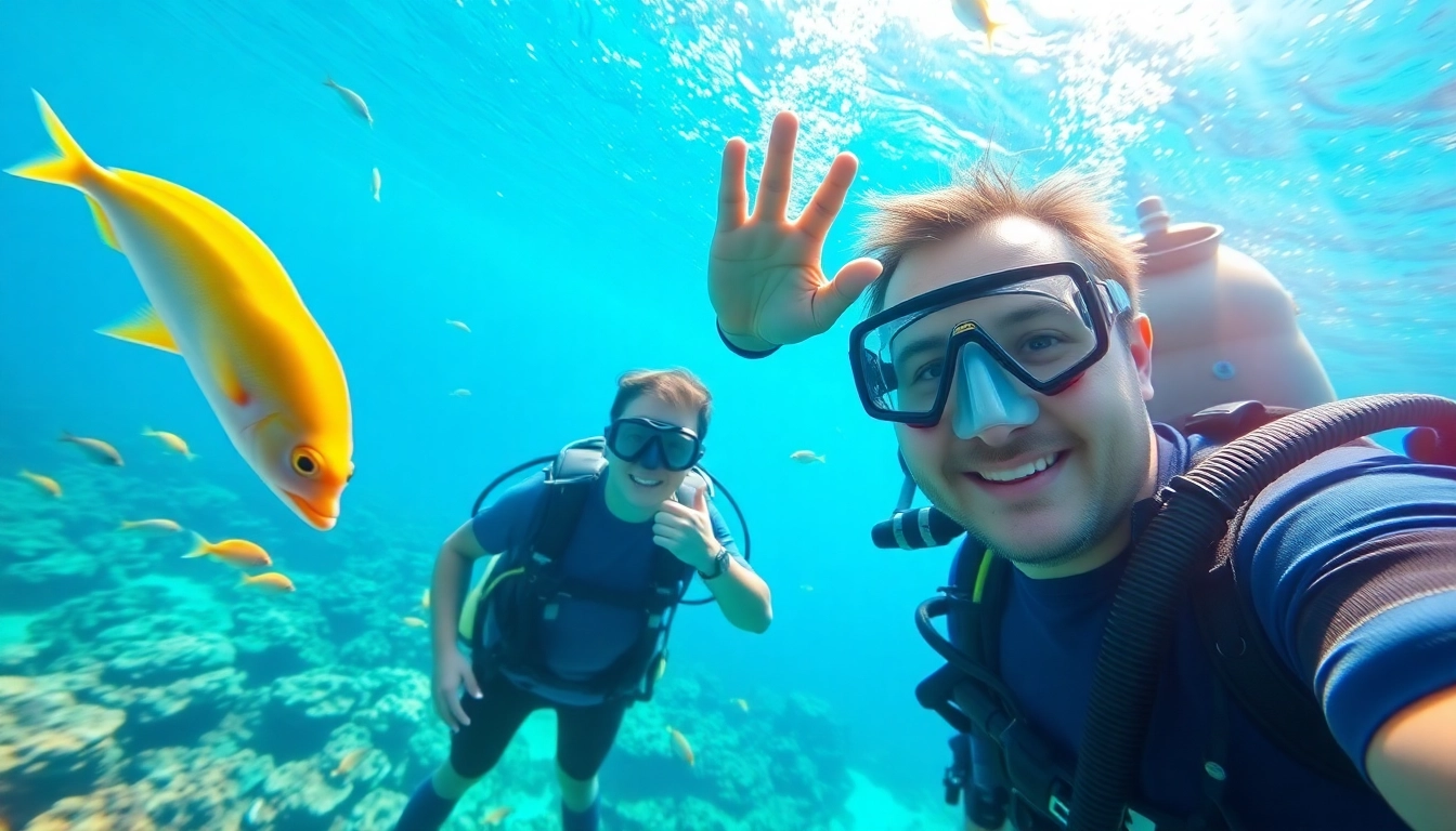Tauchen Lernen mit einem professionellen Tauchlehrer in klarem Wasser und beeindruckenden Korallenriffen.