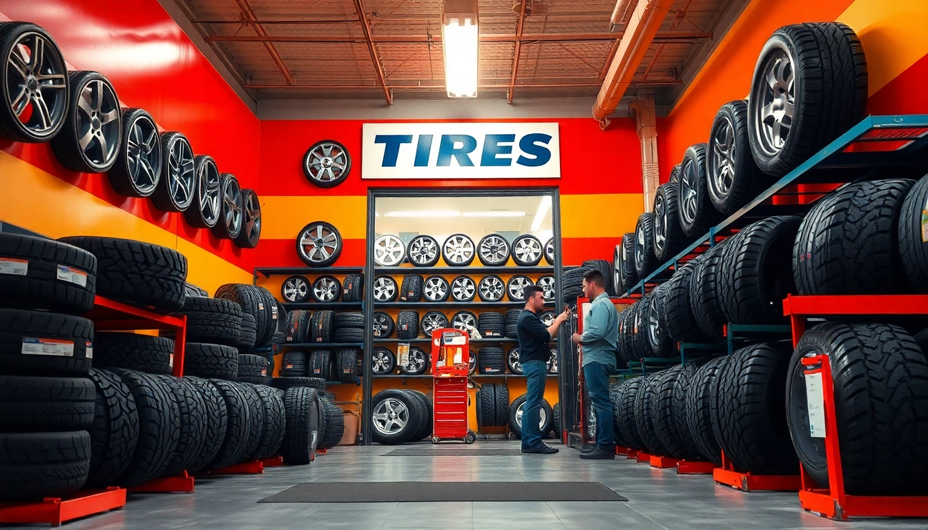 Tire shop Nashville TN showcasing diverse tire options and attentive service.
