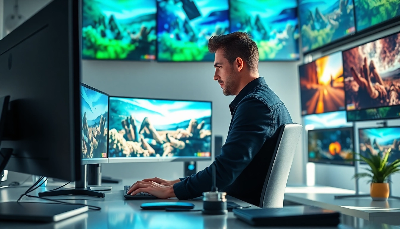 Animator creating dynamic content from image to video, showcasing vibrant visuals.