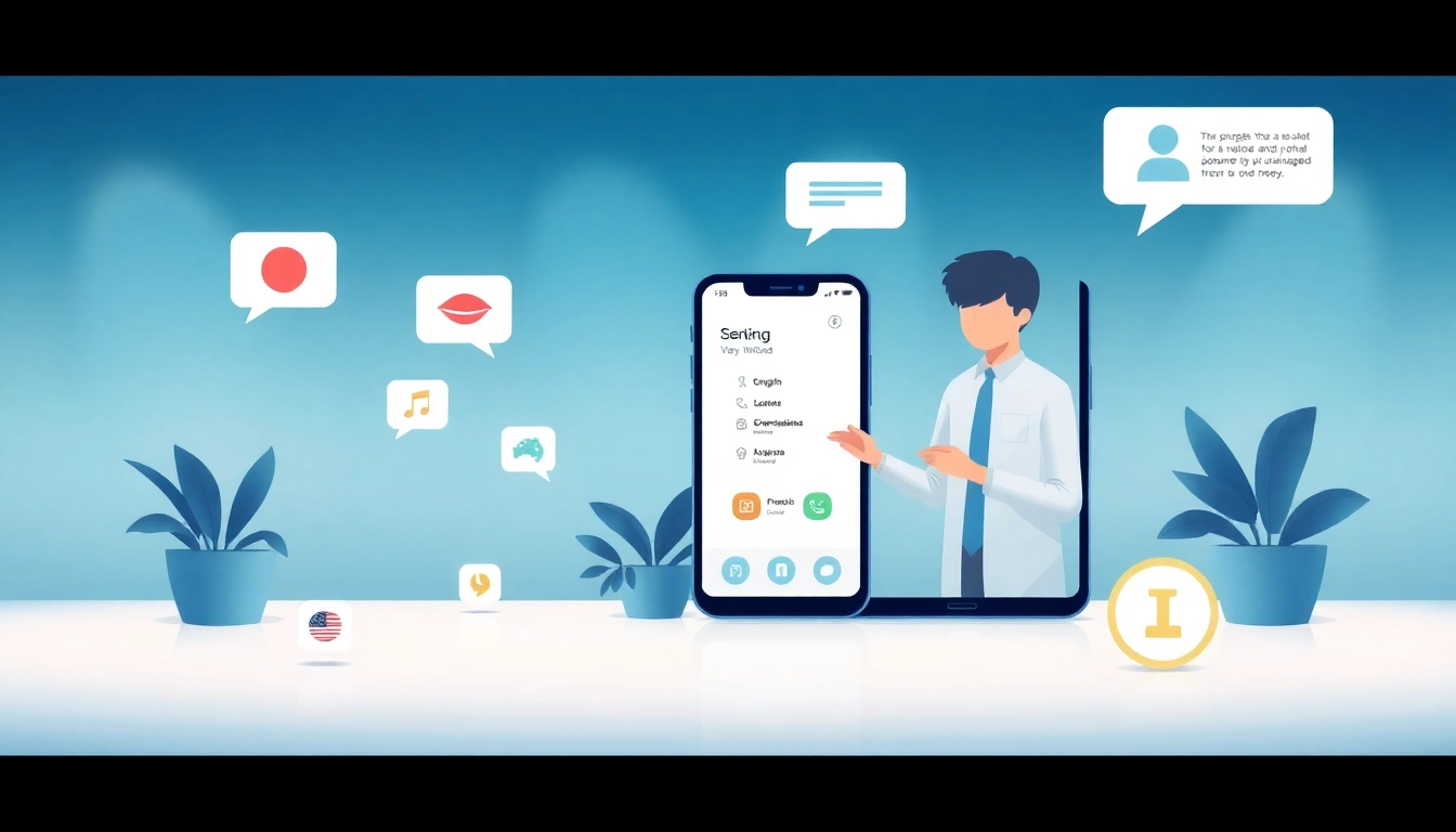 Interactive demonstration of 有道词典 showcasing its AI-driven language learning features on mobile devices amidst multilingual icons.