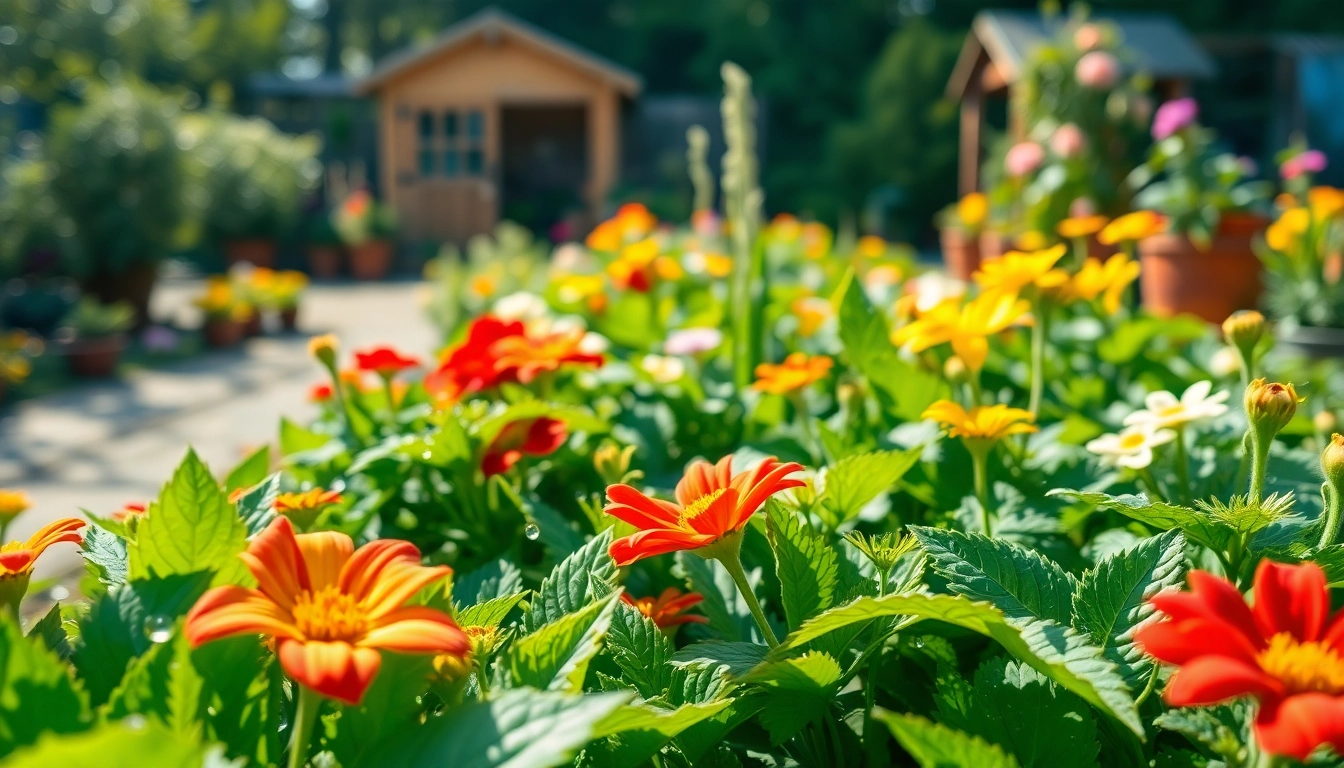 Enhance your Gardening skills with a vibrant garden filled with diverse plants and flowers.