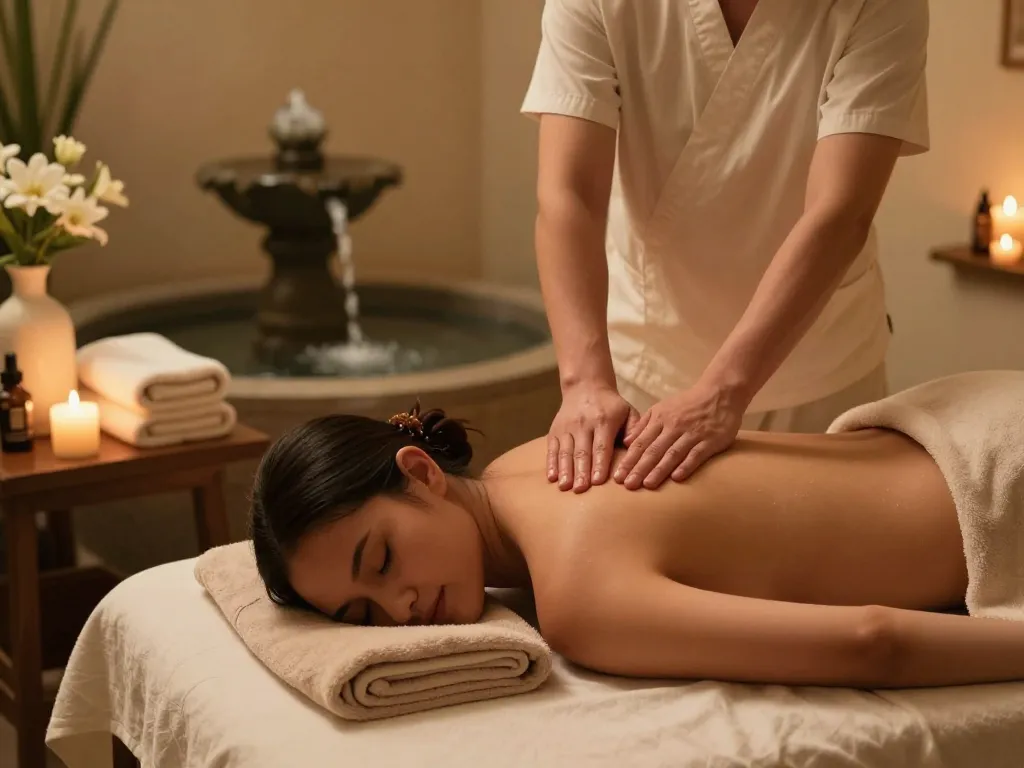 Experience serene 삼성동마사지 in a tranquil spa with soothing décor and relaxing atmosphere.