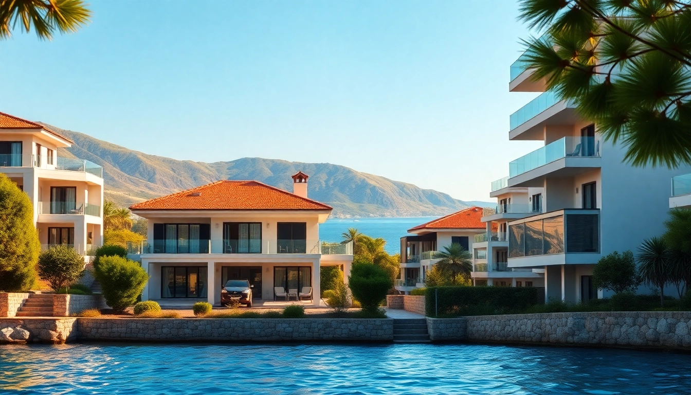 Showcase real estate in Alanya featuring stunning villas and coastal views.