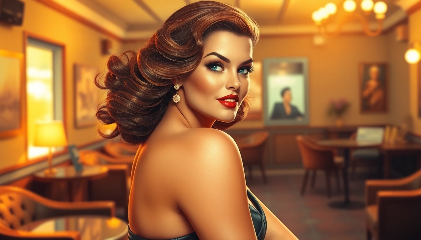 Showcasing the allure of vintage pinup girls inspired by https://www.esquirevargas.com through artistic representation.