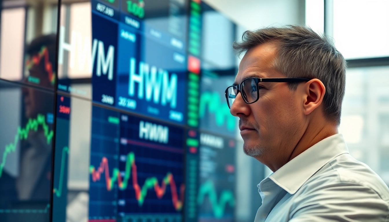 Analyzing HWM stock price data in a modern trading environment.