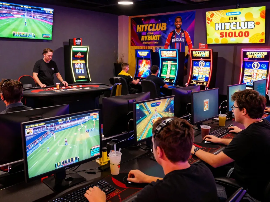 Hitclub online gaming players engaging with live dealers and immersive games in a vibrant atmosphere.
