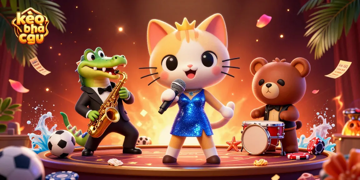 Engage with kèo nhà cái on an exciting stage filled with vibrant characters and dynamic casino elements.