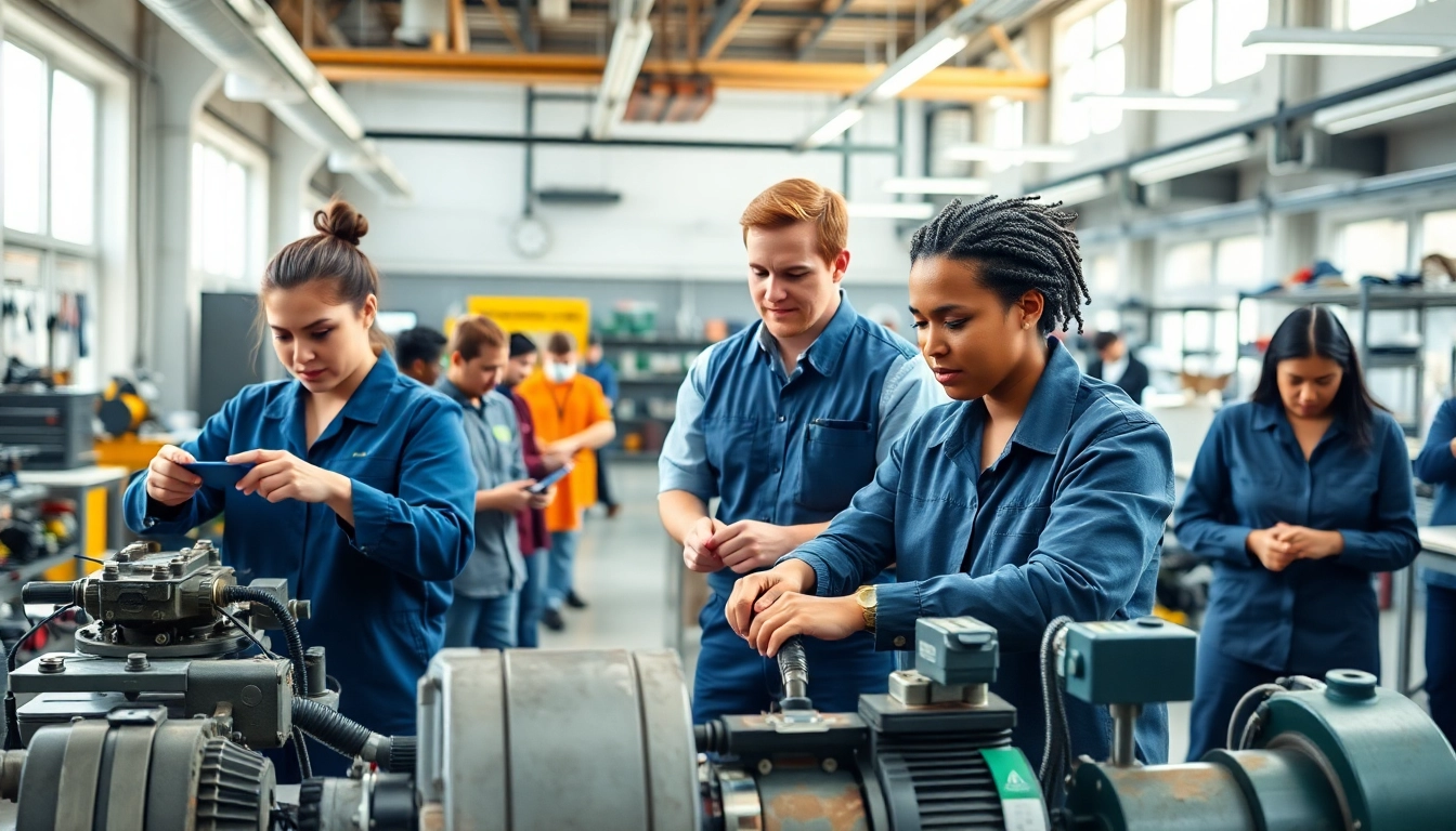 Students learning hands-on skills at a Trade School Tennessee, showcasing diverse education.