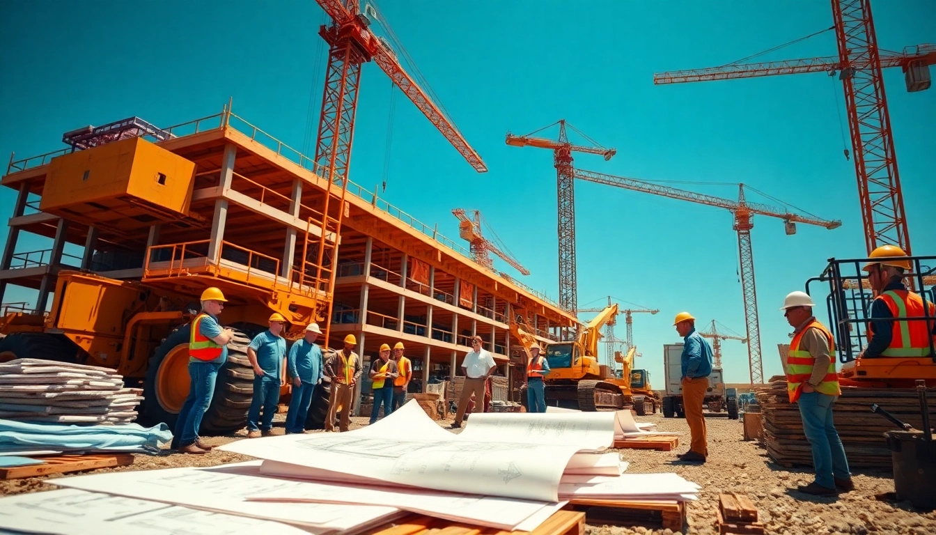 Update on tennessee construction news showcasing a bustling construction site with active workers.