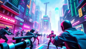 Menampilkan aksi seru dalam hakim4d game dengan pemain terlibat dalam suasana permainan yang dinamis