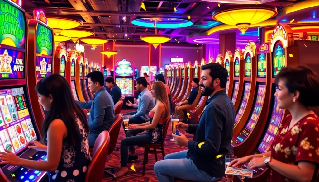 Mengalami adrenalin dengan lipat4d slot yang menyenangkan dalam suasana kasino yang cerah.