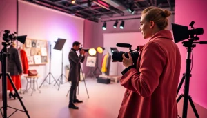 Professional fashion photographer in Milan capturing editorial fashion photography.