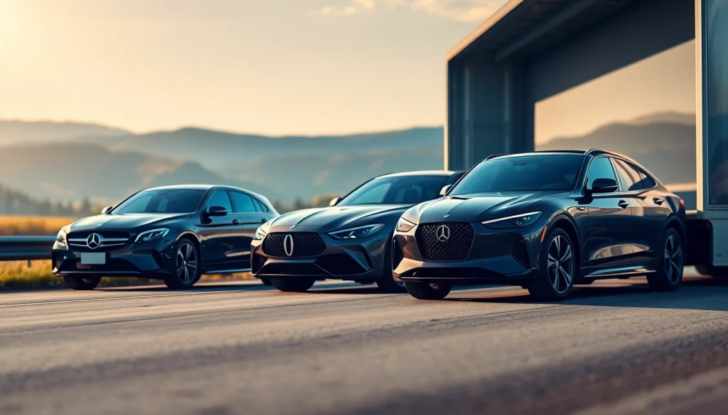 Luxury automotive transport showcasing https://luxuryautocarriers.com delivering premium vehicles with precision and care.