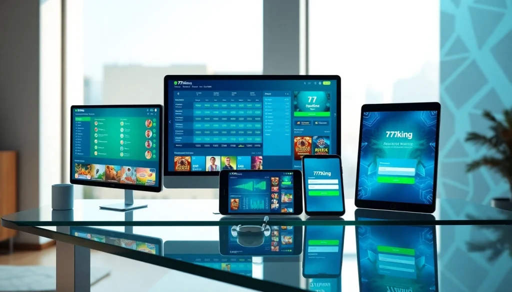 79king online betting dashboard on multiple devices, secure login and odds displays