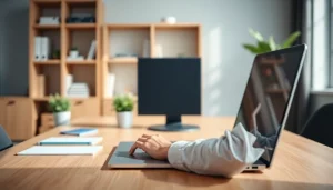 Enhance productivity with ToDesk官网 accessed on a modern laptop in a bright office.