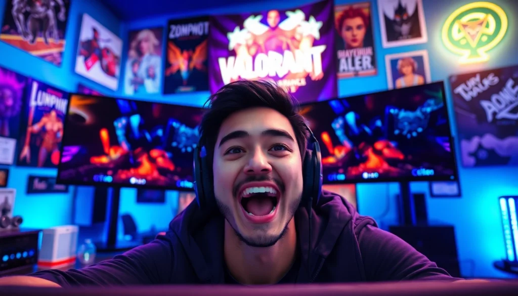 Engage with the excitement and strategy of VALORANT download in a vibrant gaming atmosphere.