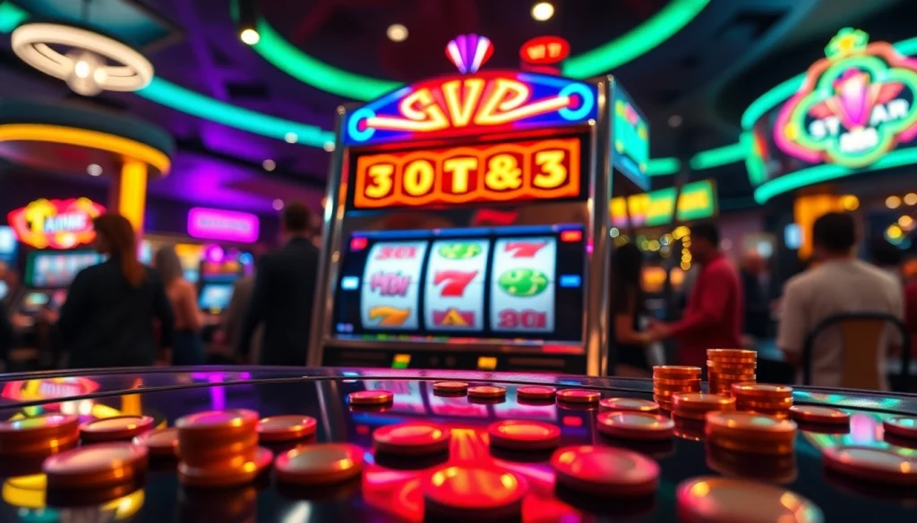 Raih kemenangan dengan slot gacor di mesin slot yang penuh warna dan simbol menarik.