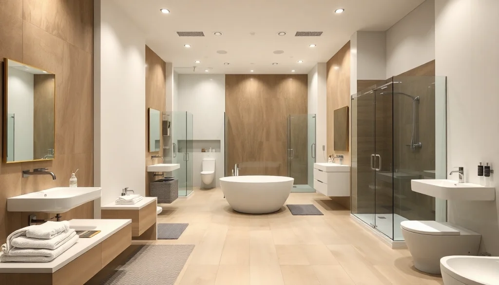 Ein modernes Badezimmer mit hochwertigen Produkten von sonni sanitär GmbH, das einladend wirkt.