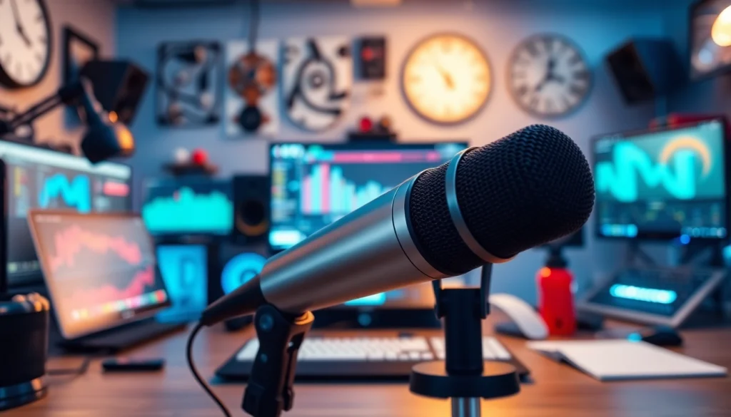 The MV88 microphone displayed in a modern tech environment, illustrating innovation and quality.