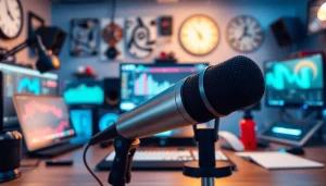 The MV88 microphone displayed in a modern tech environment, illustrating innovation and quality.