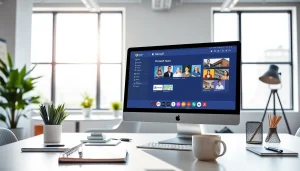 Enhance your collaboration experience with Microsoft Teams下载 in a modern office workspace.