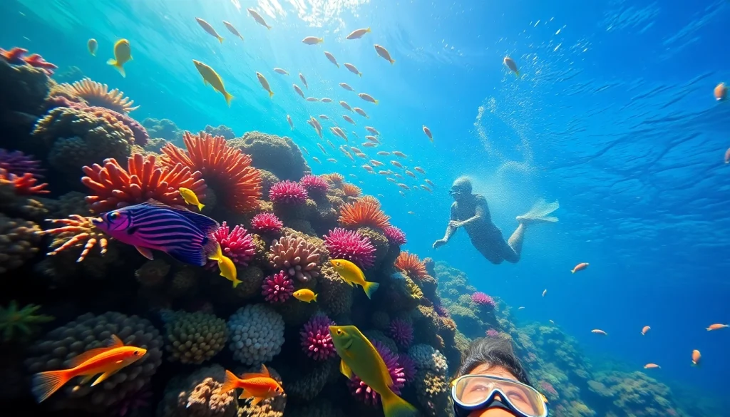Experience a vibrant snorkeling adventure with https://egypt-snorkeling.com showcasing colorful corals and tropical fish.
