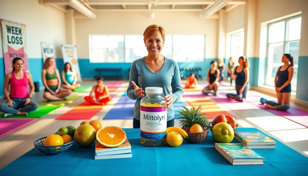 Engaging workshop on mitolyn weight loss reviews highlighting a fitness coach and participants.