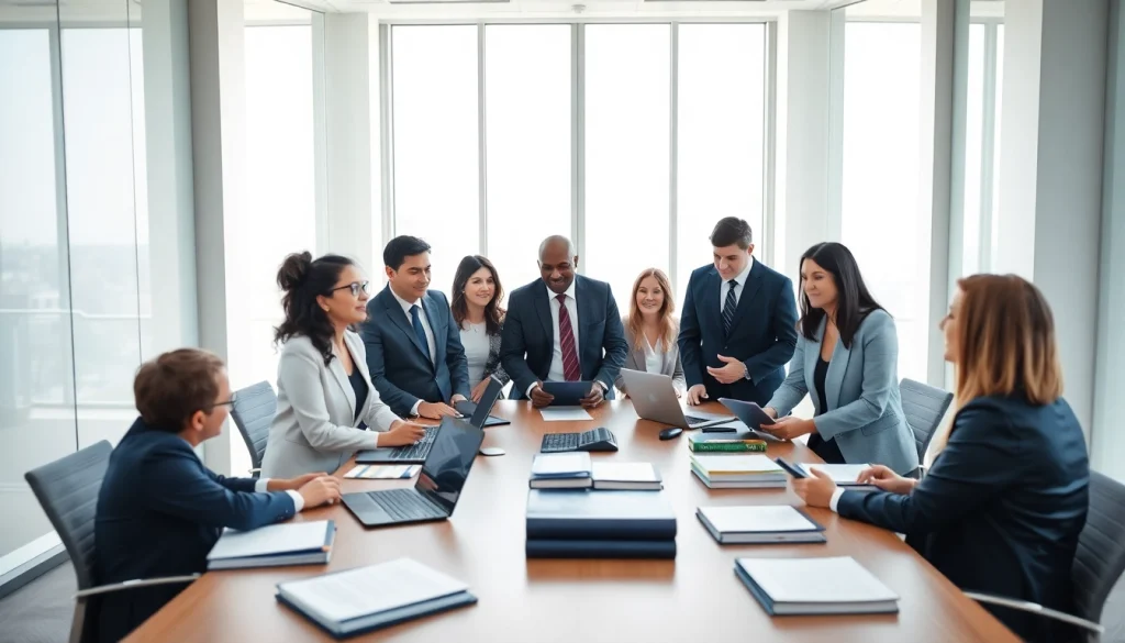 Consult legal experts from https://www.shiverhamilton.com strategizing in a modern office setting.